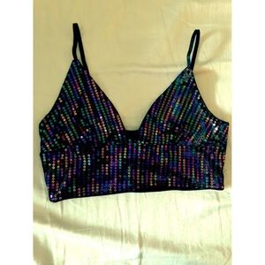 Sequin Bra Top